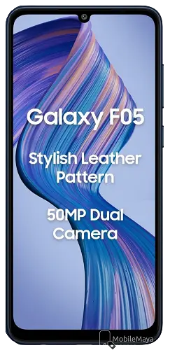 Samsung Galaxy F05 vista frontal